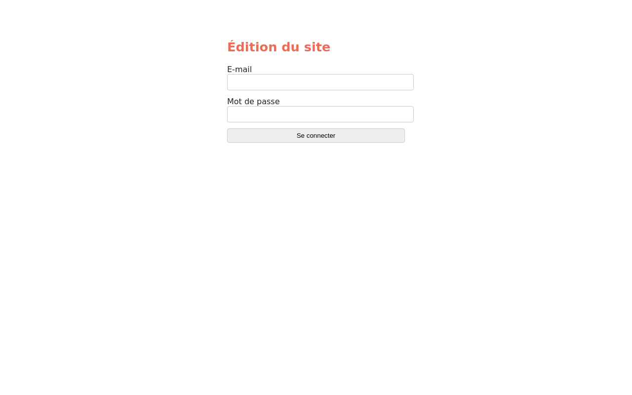 L'administration demande une connexion