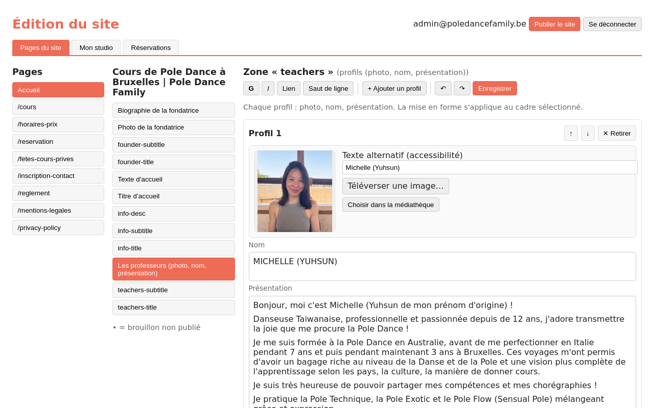 Retour à l'administration : la collection des professeurs