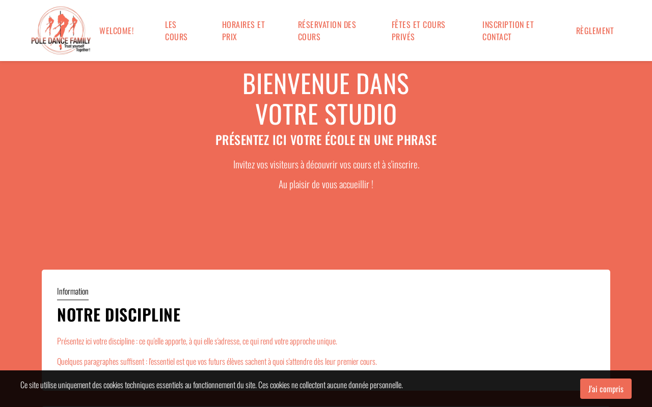 Le site modèle de Studio Démo est en ligne sur son sous-domaine