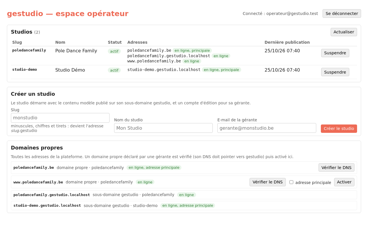 Retour au tableau : le mot de passe initial n'est plus affiché