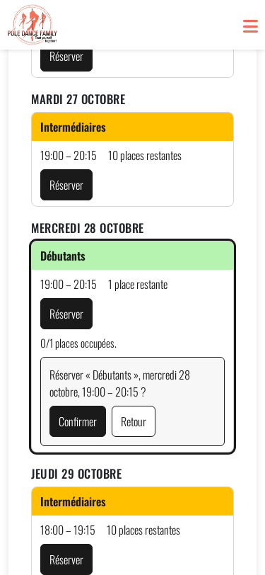 Geste 2 : « Réserver »
